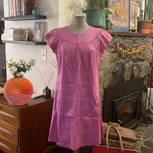 VINTAGE CALYPSO RESORT lavender shift dress with pockets